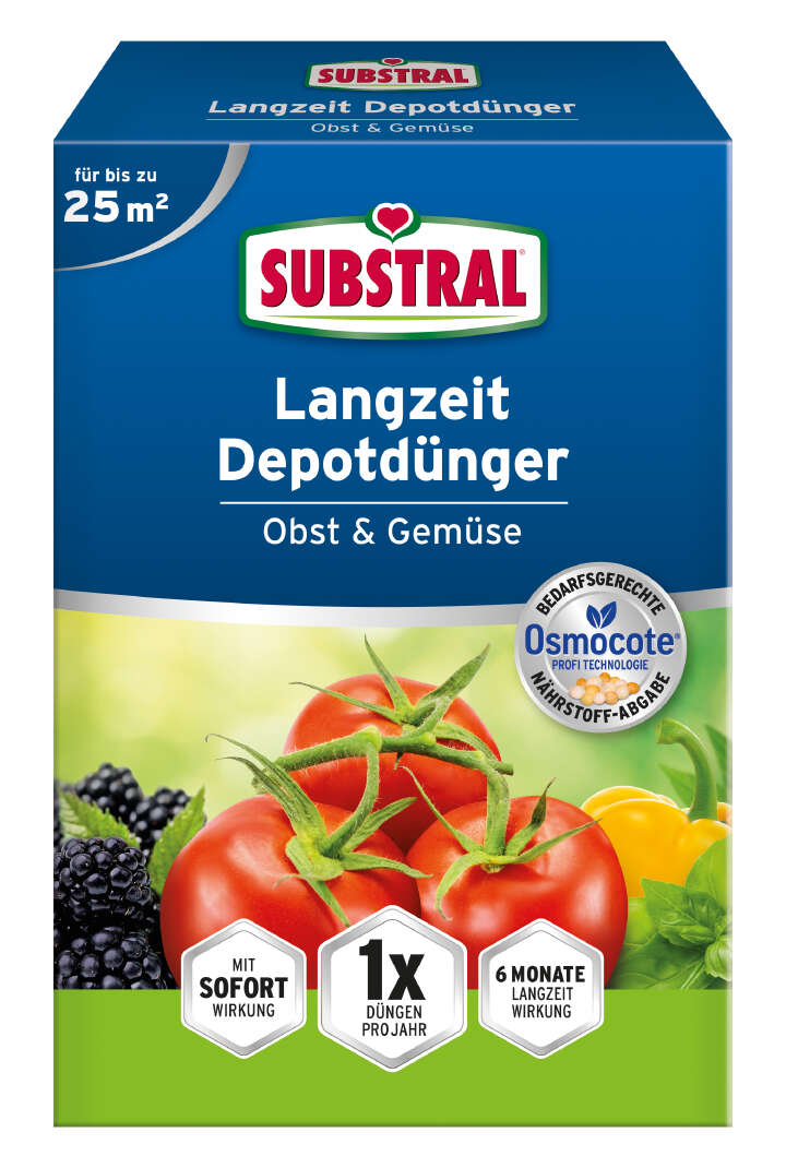 SUBSTRAL Langzeit Depotdünger Obst & Gemüse